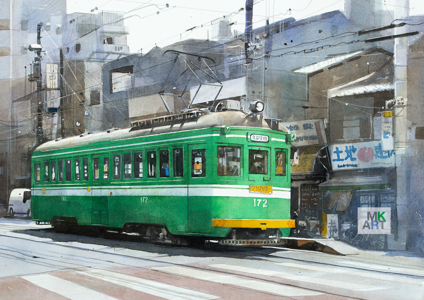 V.路面電車と古い町