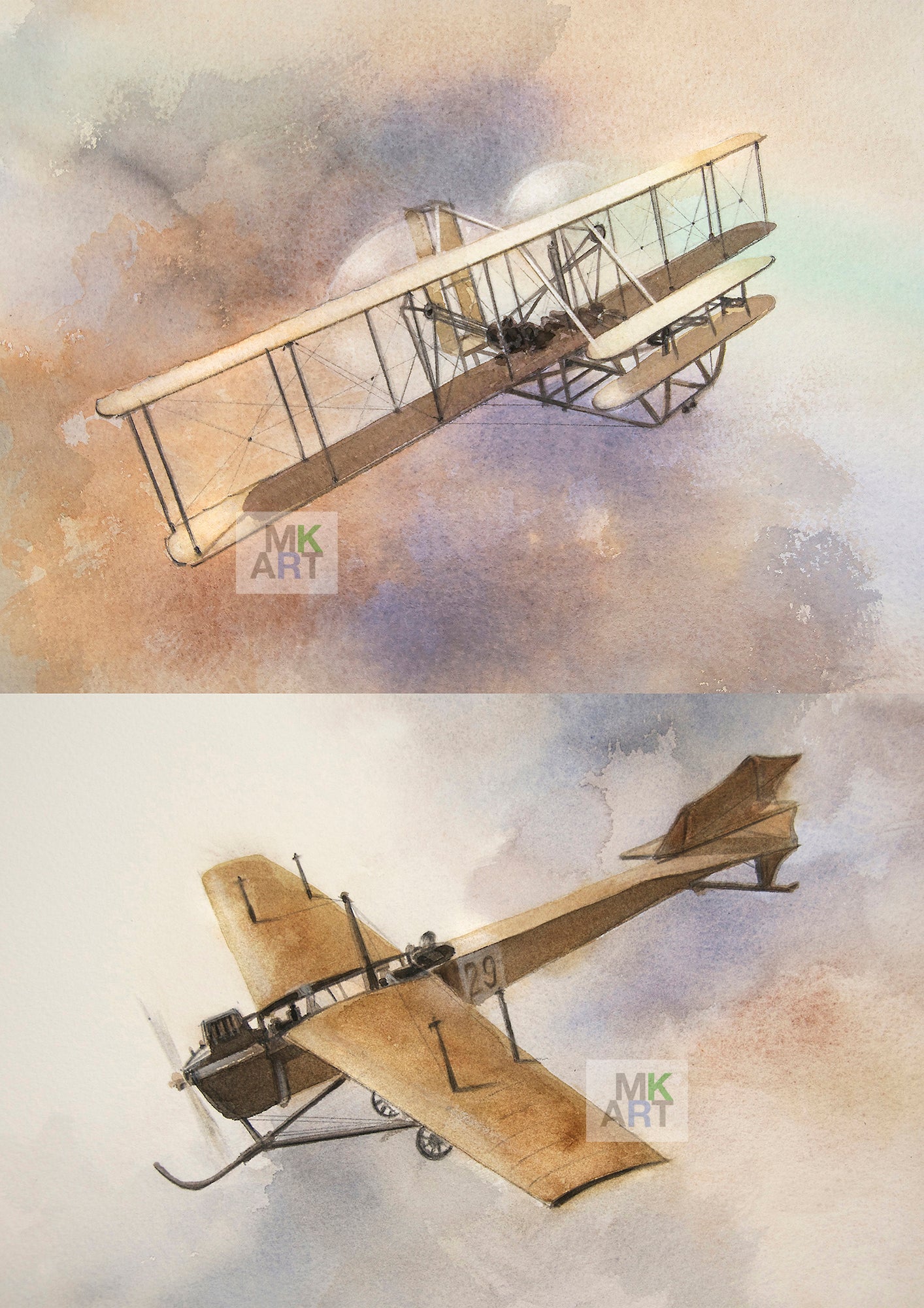 3. Two types of old planes