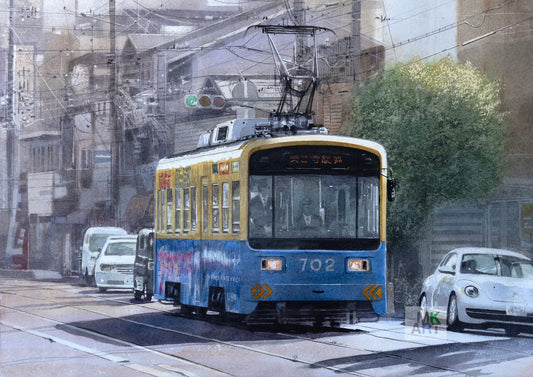 3.路面電車と町/Tram and town