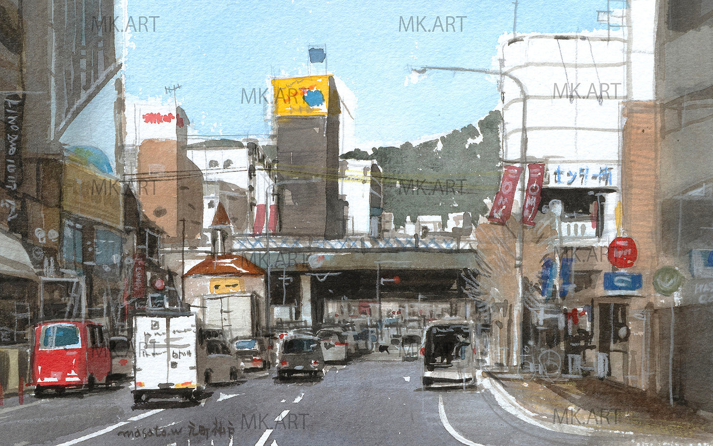 S. Sketch in front of JR Motomachi Station